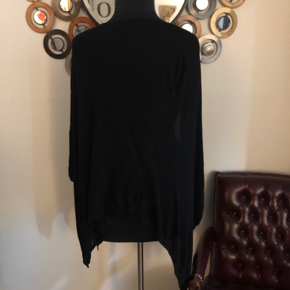 Black one size short sleeve kimono - Picture 4 of 4